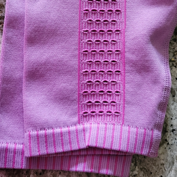 Womens Seamless Mesh-Panel Leggings - Picture 2 of 8